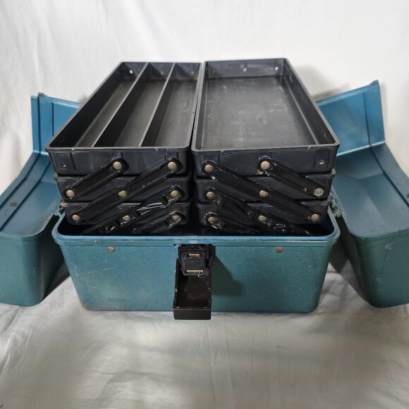 Unbranded Storage & Organization Vintage Large Plastic Tackle Box 6
